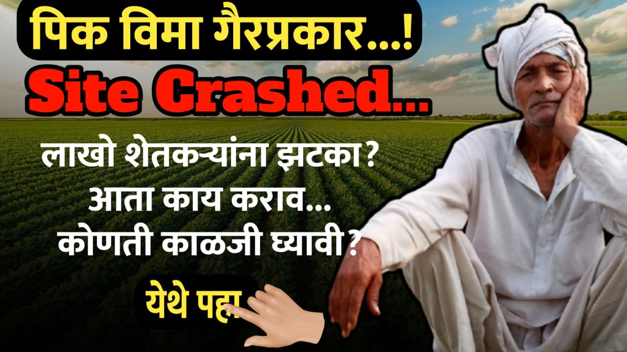 पिक विमा साईट डाऊन