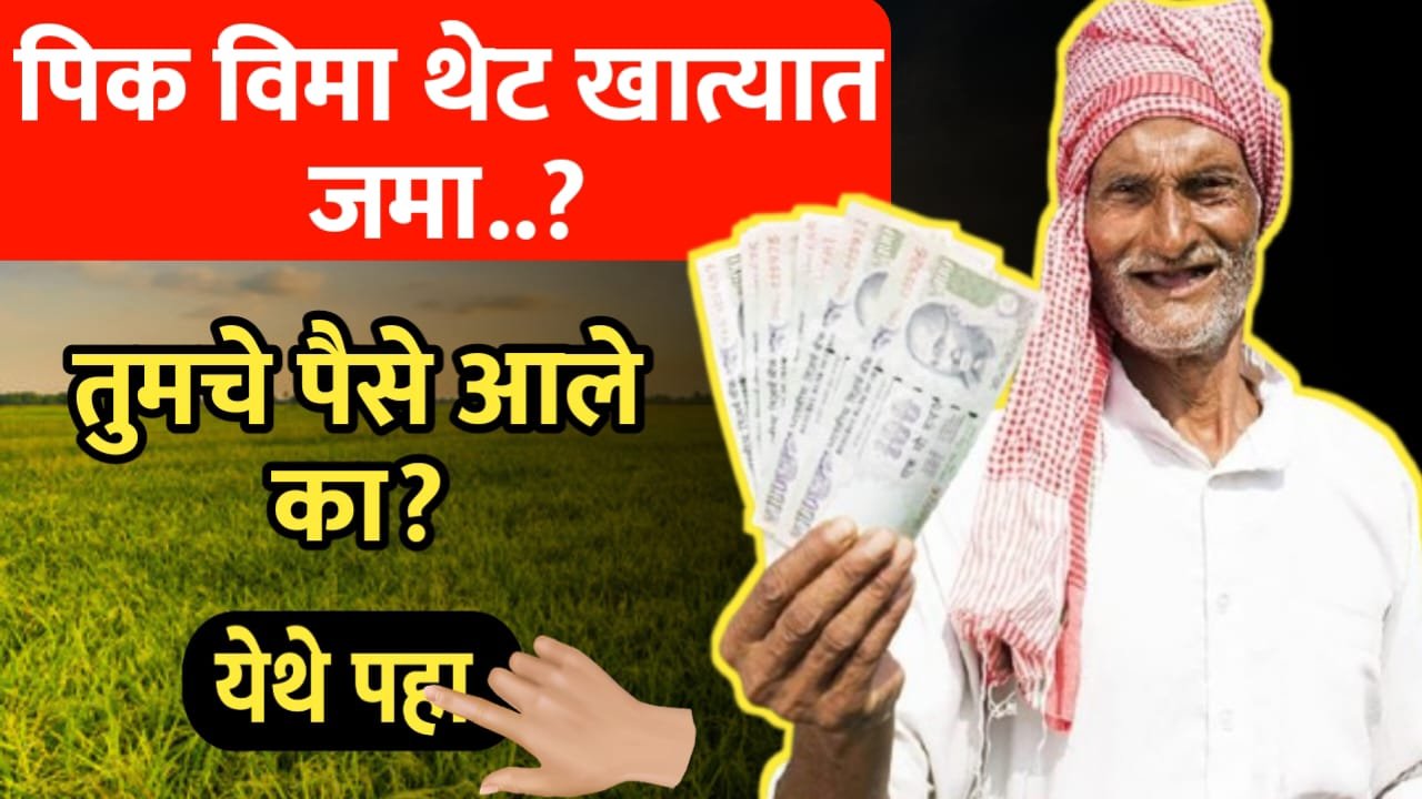 पीक विमा थेट खात्यात जमा