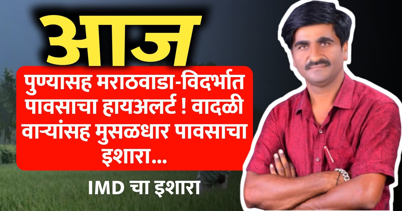 पुण्यासह मराठवाडा-विदर्भात पावसाचा हायअलर्ट